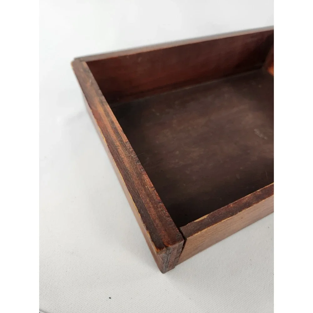 VTG Antique Wood Drawer Tray *Needs Repair* Handmade Small Box Divider‎